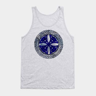 Blue Celtic Shield Knot Tank Top